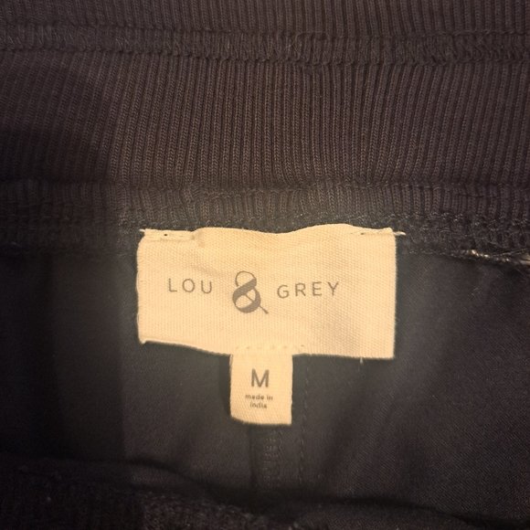 Lou & Grey Women's Navy Cargo Joggers Sz M - Picture 2 of 7
